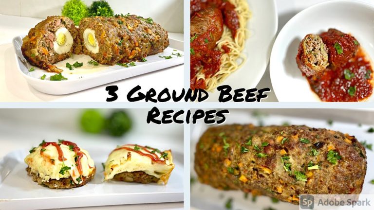 3 Grounded Beef Recipes | Ramadan Snacks Recipes (meatloaf)