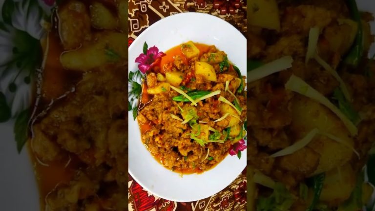 Beef Aloo Keema Karahi Recipe | مزیدار بیف آلو قیمہ کڑاہی ریسپی | Shorts Video