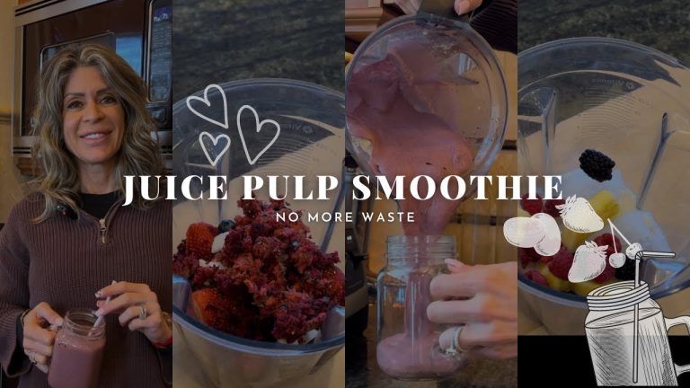 Don't Throw Away Your Juice Pulp! Make this Smoothie Recipe!