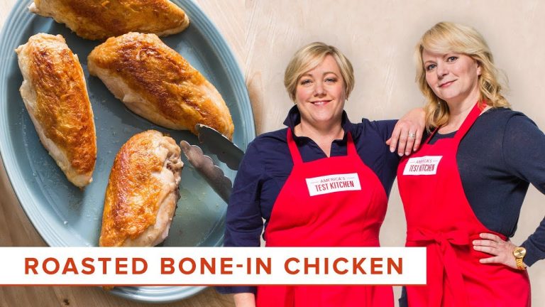 How to Make Simple Roasted Bone-in Chicken Breasts with Jalapeño Cilantro Sauce