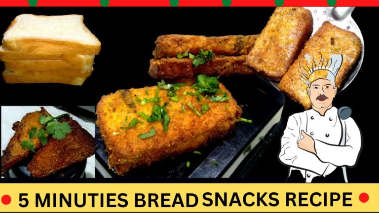 5 Minutes Evening Snacks Recipe | Crispy &Tasty Bread Snacks|  @HomeCooking22