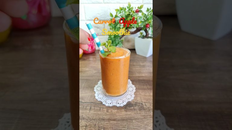 Carrot Apple Smoothie | Healthy Recipes | Cook Bake Shake | Shilpika Thakur #shorts #ytshorts