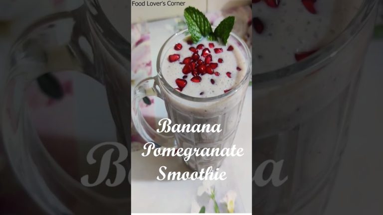 Tips to make Pomegranate SMOOTHIE | Pomegranate Banana SMOOTHIE | Shake | Breakfast Recipe