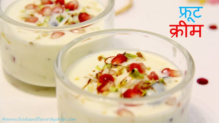 Fruit Cream – Sweets Recipes in Hindi – Indian Sweets Recipes – Dessert Recipes for Parties, Potluck