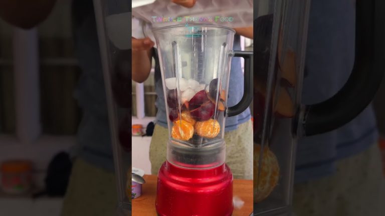 Chilled Murcott Mandarin & Red Plums Blueberry Yogurt Smoothie. #shorts