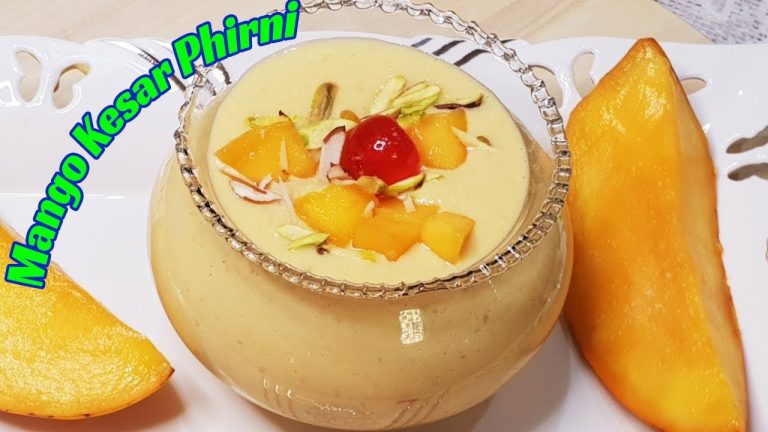 How to make Mango Kesar Phirni | Mango Rice Dessert | Mango Dessert Recipes | आम का फिरनि
