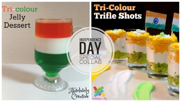 2 Easy Tricolor Dessert Recipes | Collaboration with Absolutely Creative | Independence Day Special