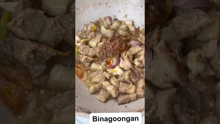 Pork Binagoongan / Mapapa UNLI ka sa saraaap! #porkbinagoongan #ytshorts #shorts #trendingvideo