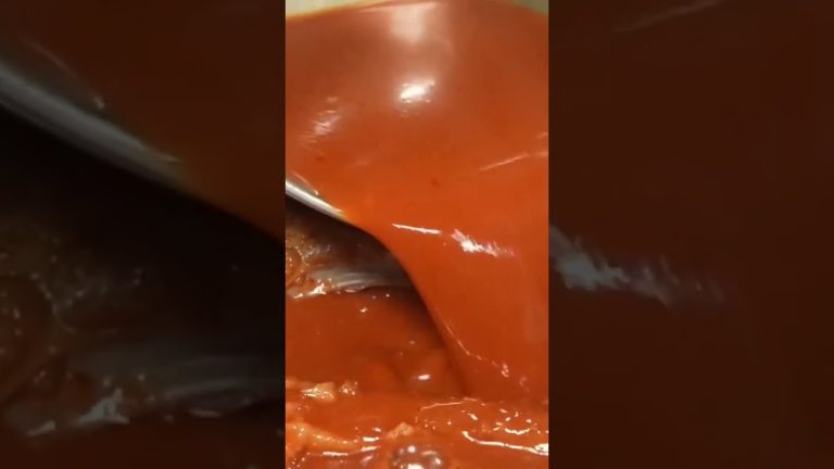 Spicy Braised Pork Ribs Soup – Korean Street Food #foodie #streetfood #viral #asianfood