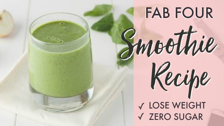 FAB FOUR Smoothie Recipe || Feel Full + Stop Binge Eating
