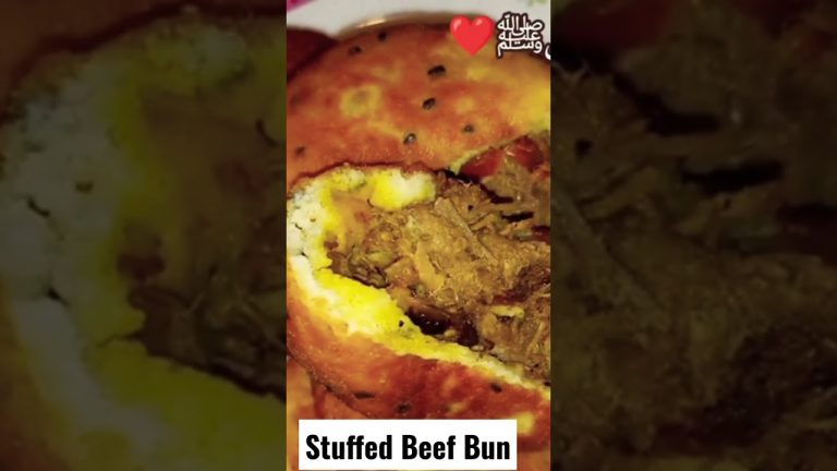 Beef Stuffed Bun | Beef Bun Recipe without Oven At Home 10 | Maryam's Kitchen
