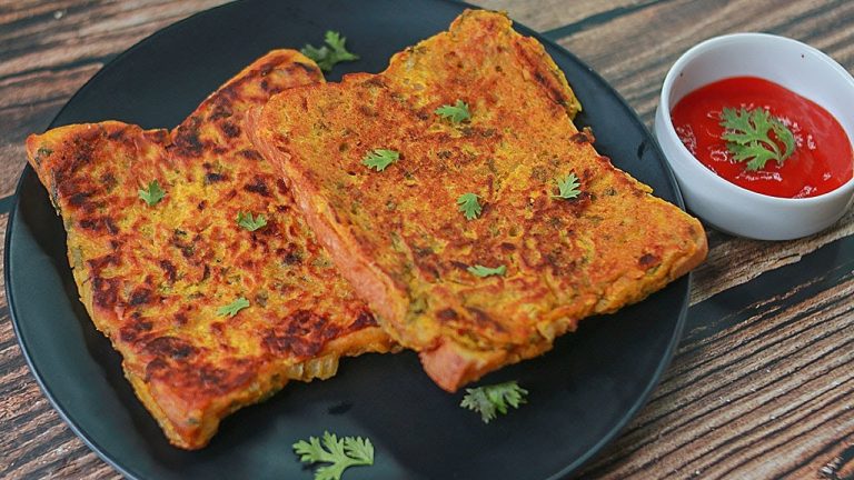 5 mins Besan Bread Toast Recipe | Gram Flour Bread Toast | Easy Snacks Recipe | Toasted