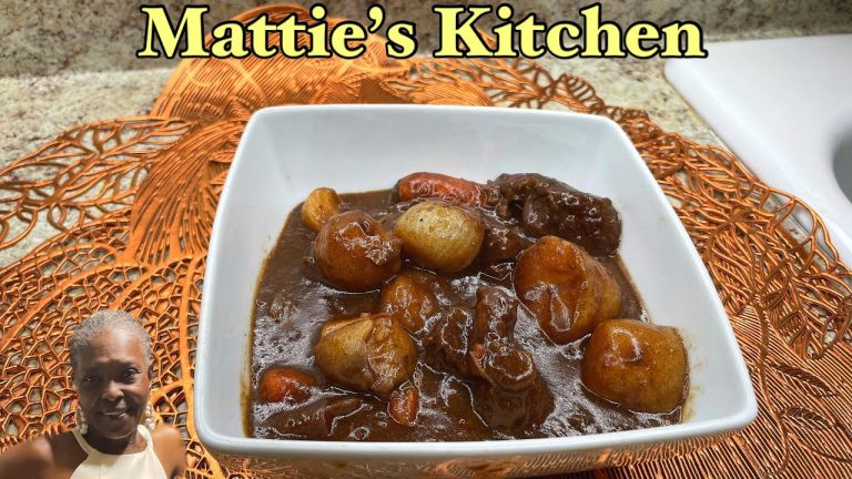 Delicious Homemade Beef Stew Recipe | Old Fashion Beef Stew | Mattie's Kitchen