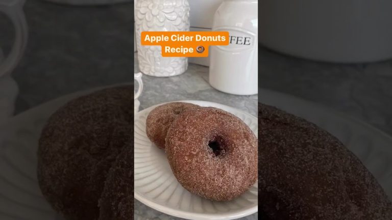 The Perfect Treat: Apple Cider Donut Recipe” #donuts #dessert #youtubeshorts