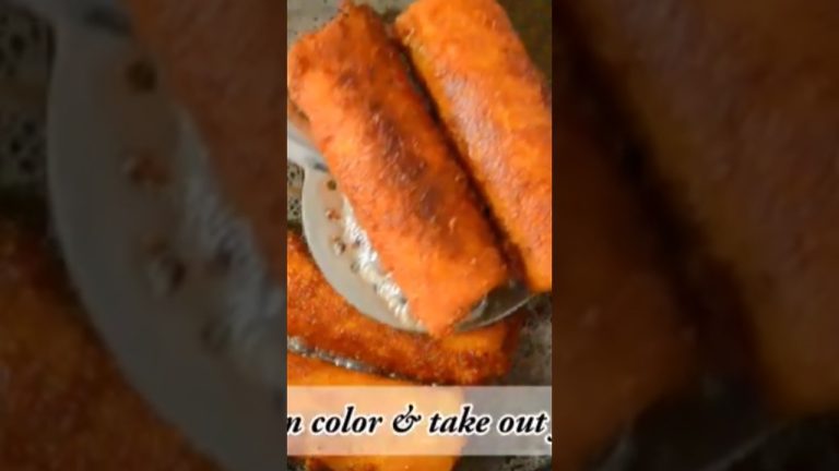 Crispy Bread Roll Recipe #shorts#viral #shortfeed