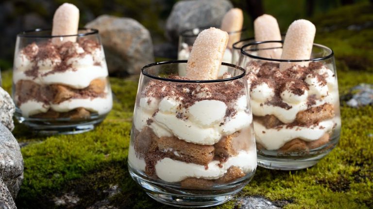 Making aTiramisu cake in cups – Dessert recipes without cooking! No-bake!