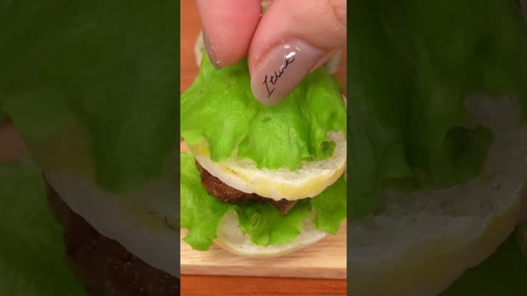 🍔🍔So Tasty Miniature Beef Burger Recipe #Yumupminiature