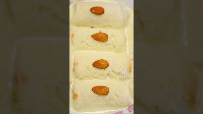 Bread 🍞 Malai Rolls Dessert Recipe #shorts