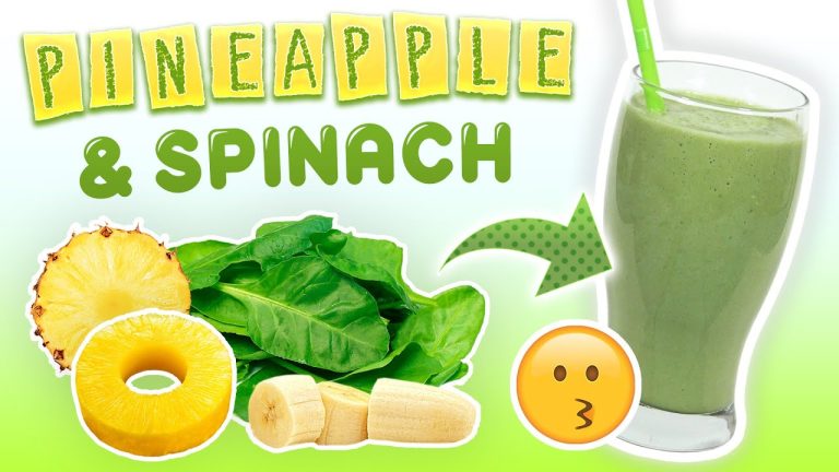 Pineapple Spinach Smoothie (Weight Loss Green Smoothie Recipe)