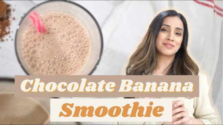 Tastiest Chocolate Banana Smoothie Recipe | Faiza Inam