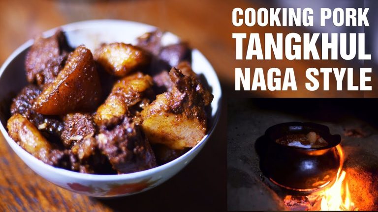 Cooking Pork Tangkhul Naga Style. SPICY RECIPE!!!!!