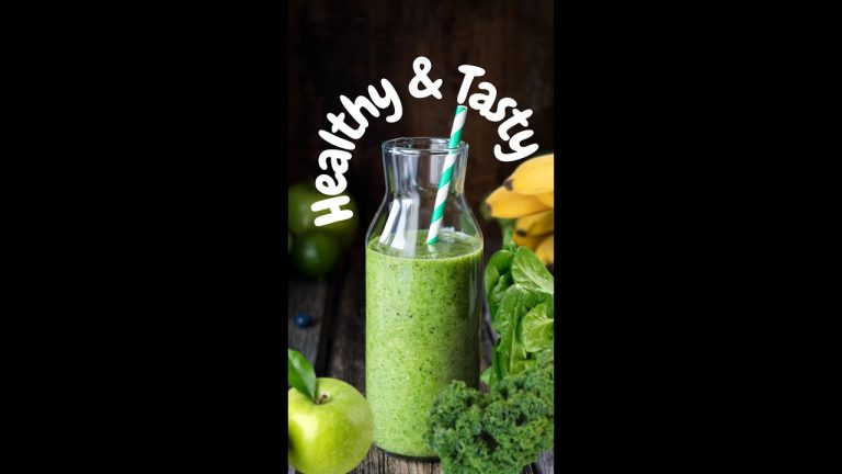 SUPER HEALTHY GREEN Smoothie recipe 🍹 yummy! #SHORT #SHORTS
