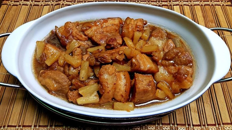 How To Cook Easy Pork Hamonado Using Pork Belly /  Pineapple Pork Recipe