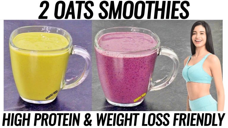 High Protein Oats Breakfast Smoothie Recipe | Oats Smoothie For Weight Loss | Versatile Vicky