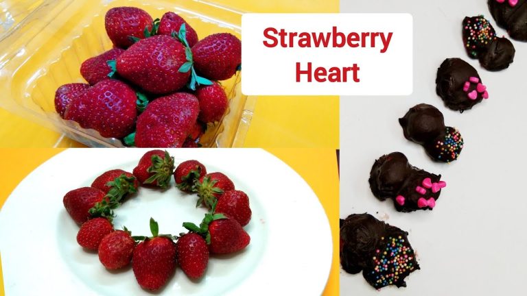 Chocolate Strawberry Heart Recipe in Marathi | Strawberry Recipe | Dessert Ideas | Khaugalli Treats