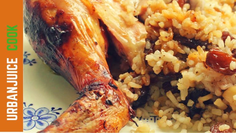 Whole Roast Chicken with rice stuffing recipe