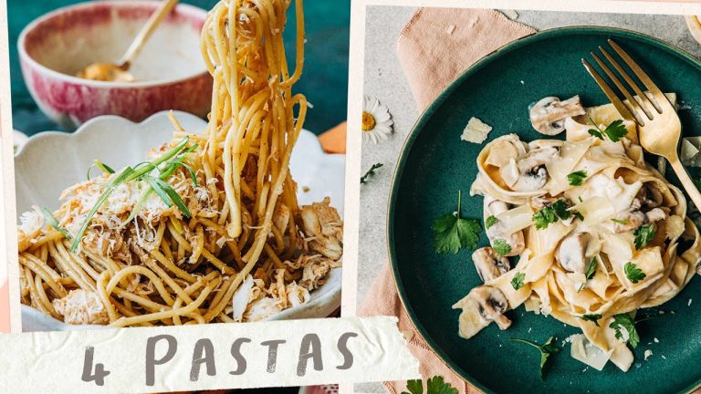 4 Must-Try PASTA RECIPES – Easy Pasta Ideas