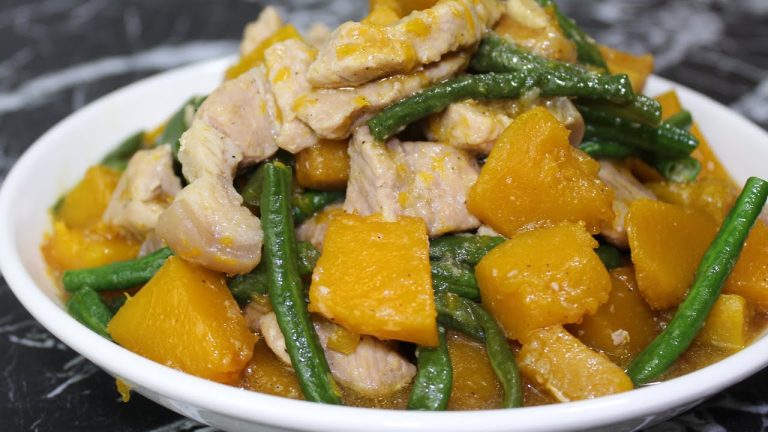 Pork & Squash Pinoy Recipe | Ginisang Kalabasa with pork and sitaw
