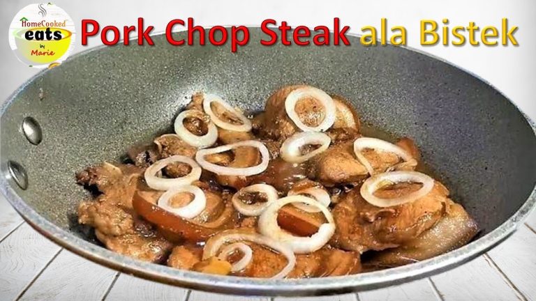 Pork Chop Steak ala Bistek Tagalog | Ingredients and Instructions on the Description Box