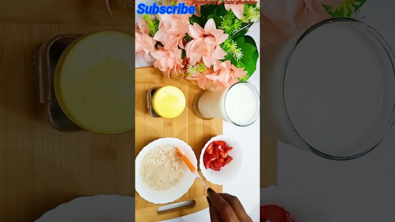 Strawberry🍓 Oats smoothie | Healthy Smoothie      | # Shorts