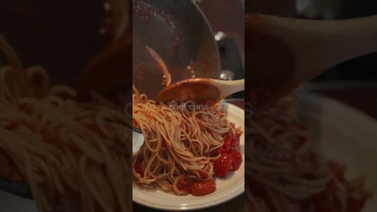 ASMR Pasta Cooking | Delicious Tomato Pasta Recipe #pasta #asmrsounds #tomatopasta