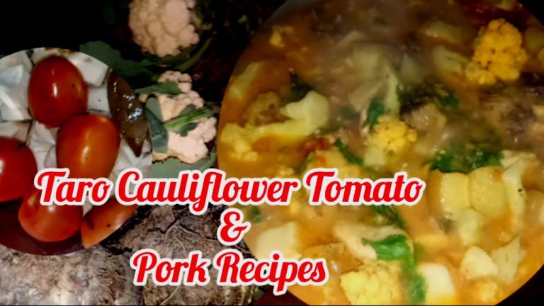 Taro Cauliflower with Pork Recipes|| Ta'a pul Gobi wak to songa @sarahsangma