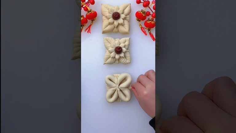 Satisfying & Creative Dough Pastry Recipes (P223) – Bread Rolls, Bun Shapes, Pasta, Flowers & Leaves