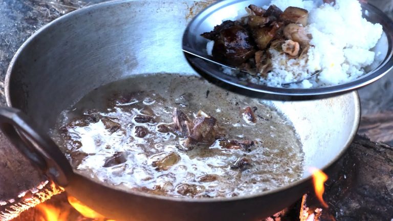 pork soup curry & rice cooking village recipe