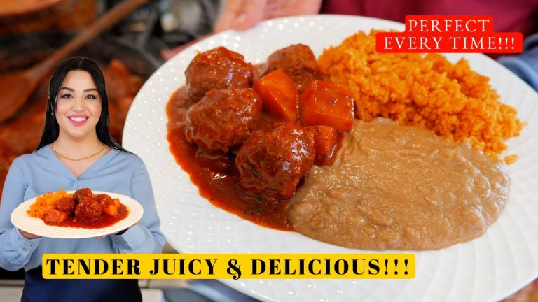 The Juicy ALBONDIGAS Everyone Should learn how to make, Easy Ground Beef Stew Recipe