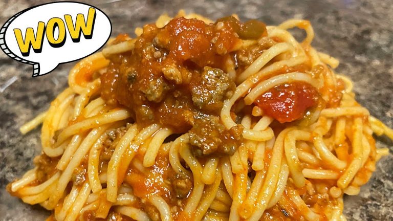 How To Make Spaghetti With Wagyu Ground Beef Recipe | The Most Expensive Beef 🥩