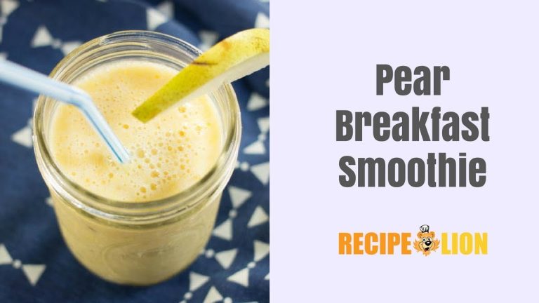 Breakfast Pear Smoothie Recipe