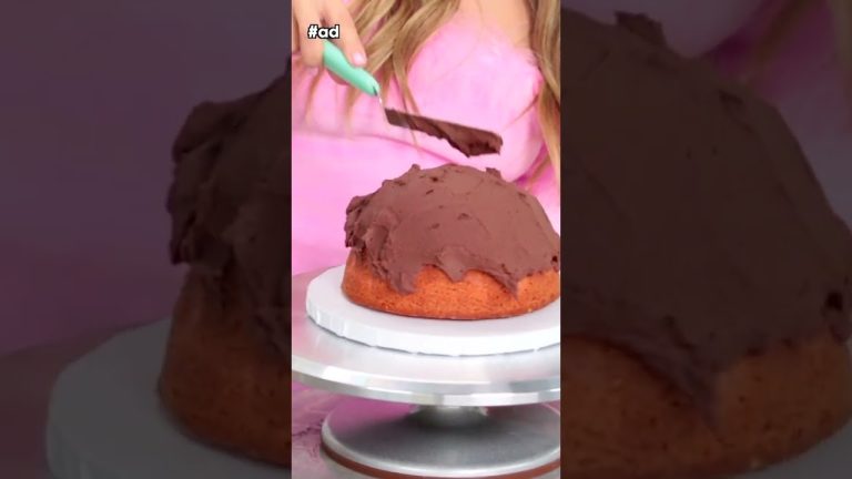 Decorating a Poké Ball Cake! 🎂 #shorts #food #ad #recipe #bakery #baking #chef #dessert