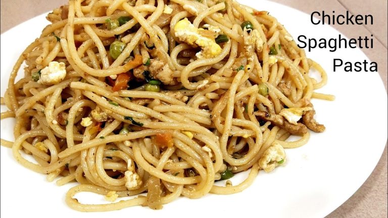 Tasty Spaghetti Pasta Recipe | Chicken Vegetable Spaghetti | Egg Spaghetti Pasta With Tomatoes |