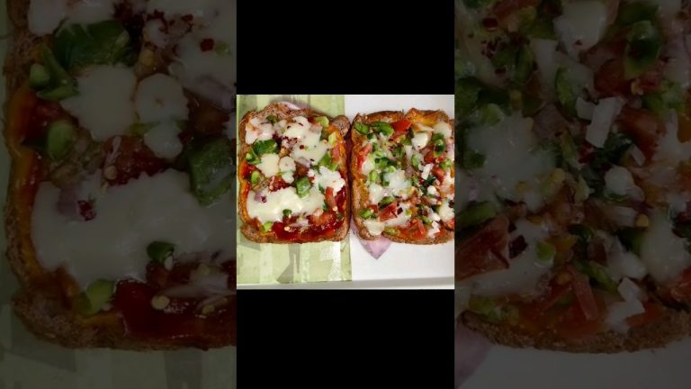 Bread Pizza Recipe🍕 #tastyrecipes #morningbreakfast #lunchboxideas #easy #shorts