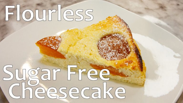 Sugar Free Flourless Apricot Cheesecake (Gluten Free Dessert Recipes)