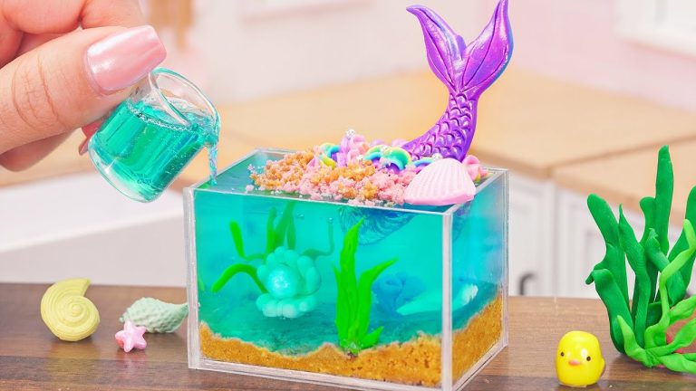 Fresh Miniature Jelly Cake Decorating Ideas – Mini Ocean Little Mermaid Cake Recipe | Mini Bakery