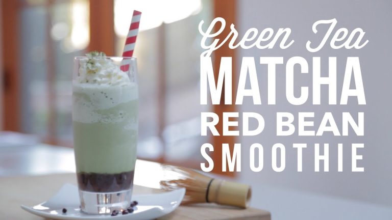 Green Tea (Matcha) Red Bean Smoothie Recipe