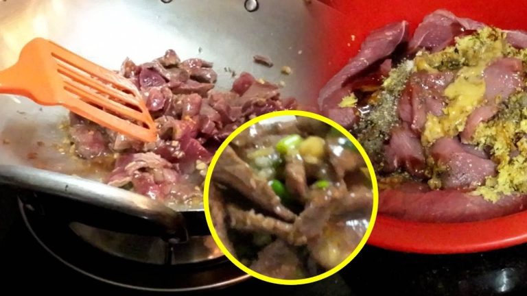 Beef recipe salt and sweet easy to fried 🍖🍖🍖 hungry at night