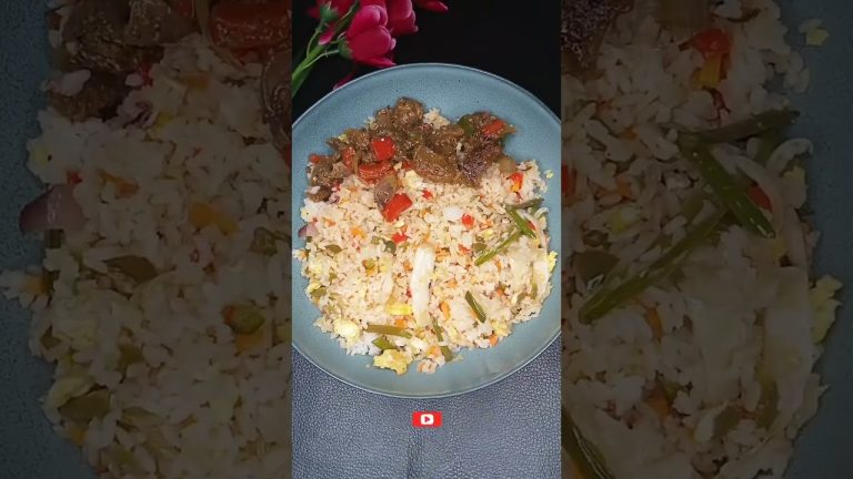 Beef rice bowl#ricebowlrecipe #rice bowlideas #shorts #youtubeshorts #Farahfoodfusion