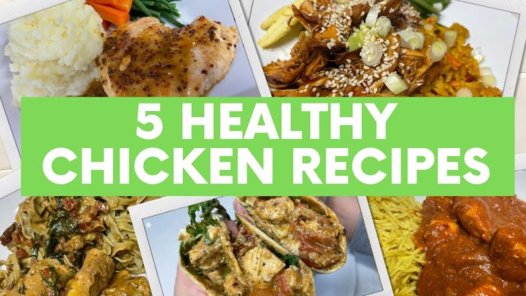 5 HEALTHY CALORIE COUNTED CHICKEN RECIPES – Perfect for Weight Loss – Gluten & Dairy Free